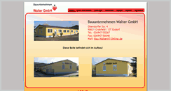 Desktop Screenshot of bau-walter.com